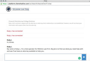 Live chat
