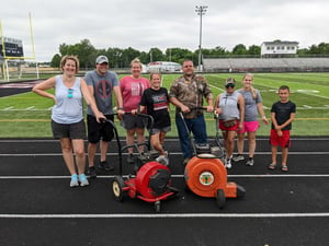 Spencerville Summerfest members at the end of the festival