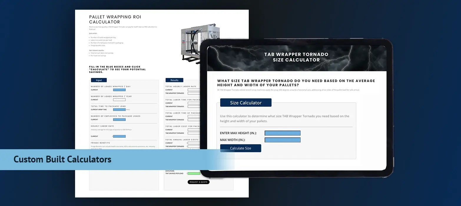 visuals of website calculators