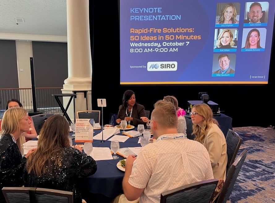 People attending a roundtable discussion at SMASH 2026.
