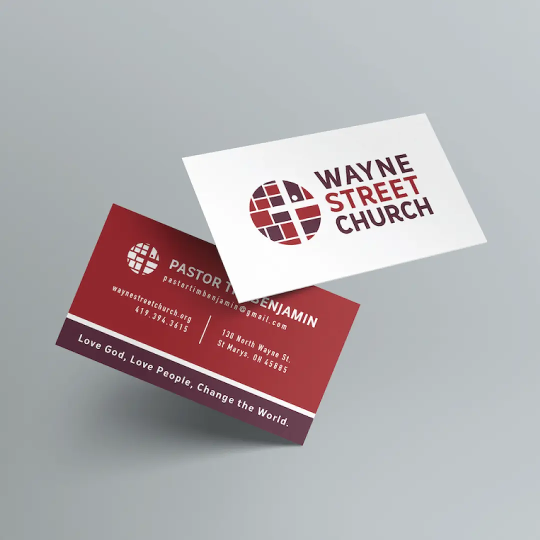 Wayne Street Church business card