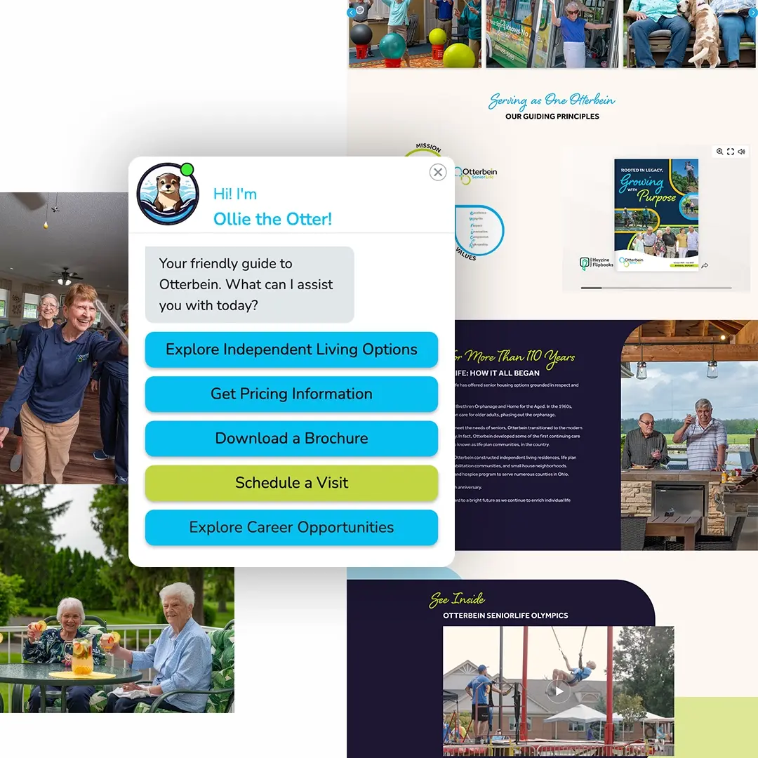 Otterbein SeniorLife Website visuals