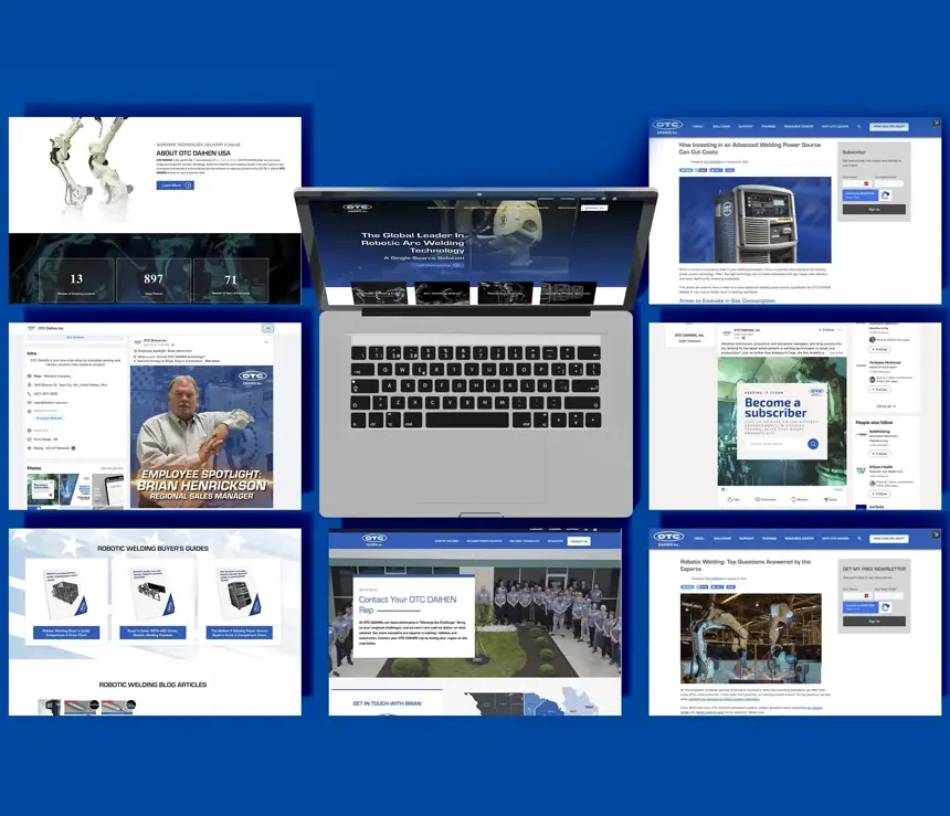 OTC DAIHEN digital marketing portfolio