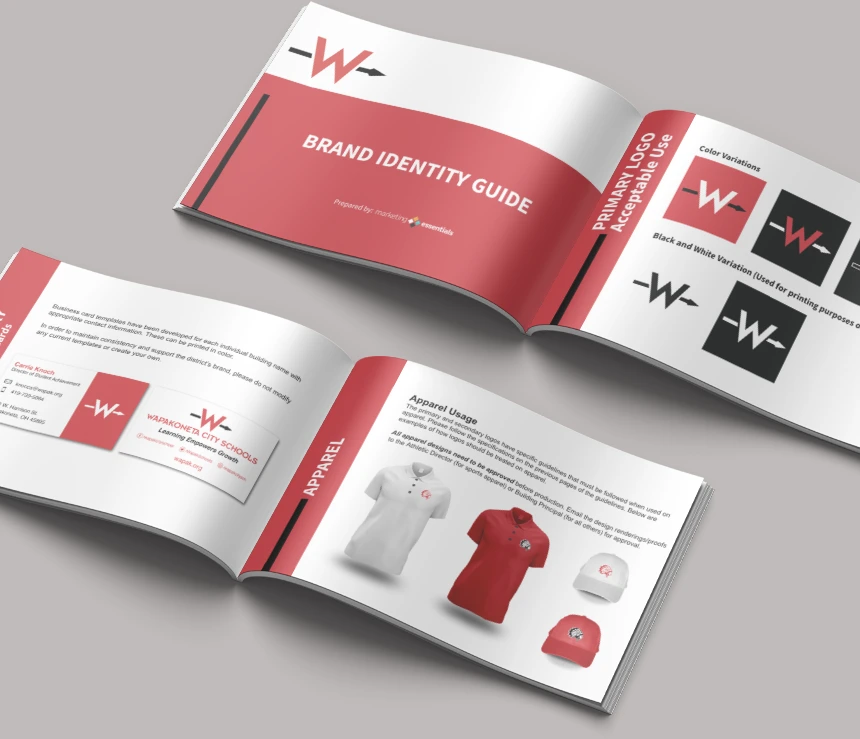 Wapak Schools marketing collateral