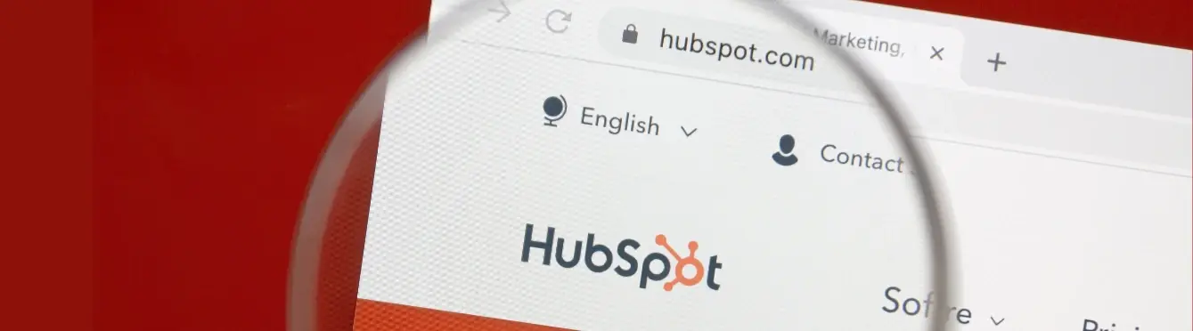 HubSpot’s logo on HubSpot’s website