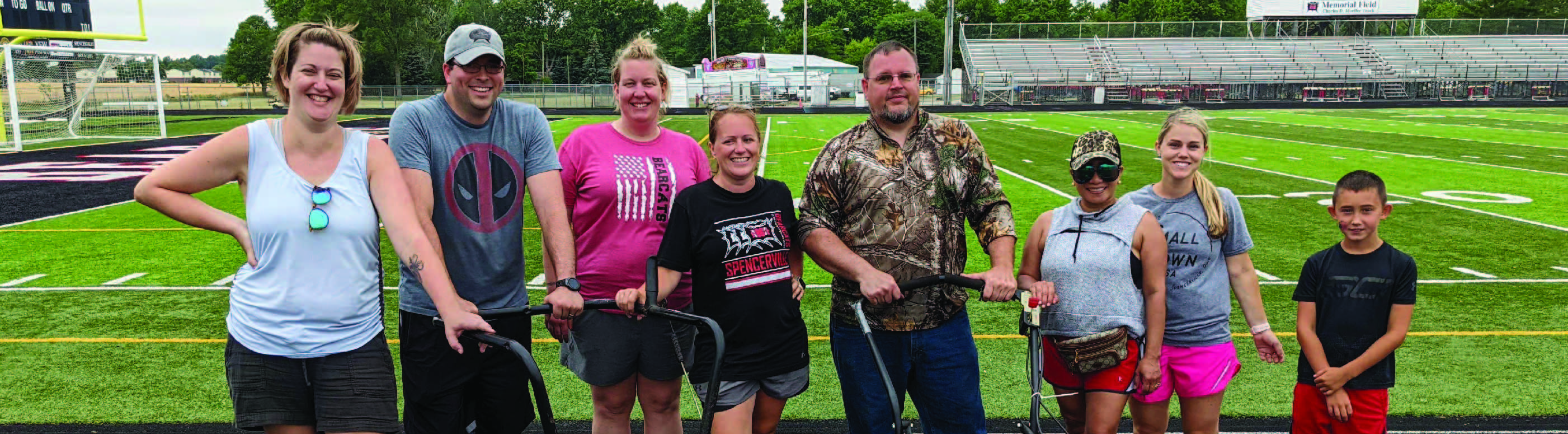 Spencerville Summerfest members at the end of the festival