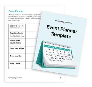 event planner resource brochure