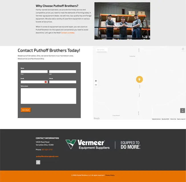 Puthoff Brothers Ag Repair Website 2