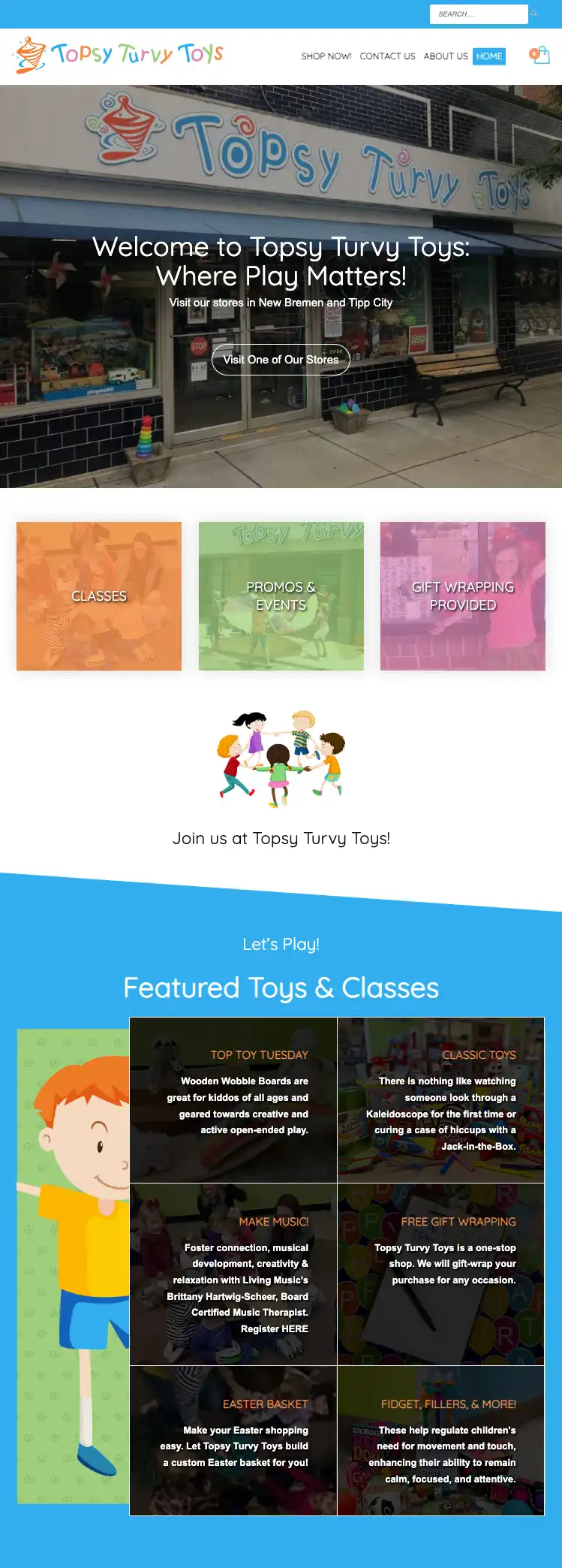 Topsy Turvy Toys Website 1