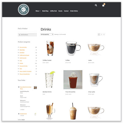 nb coffee product page